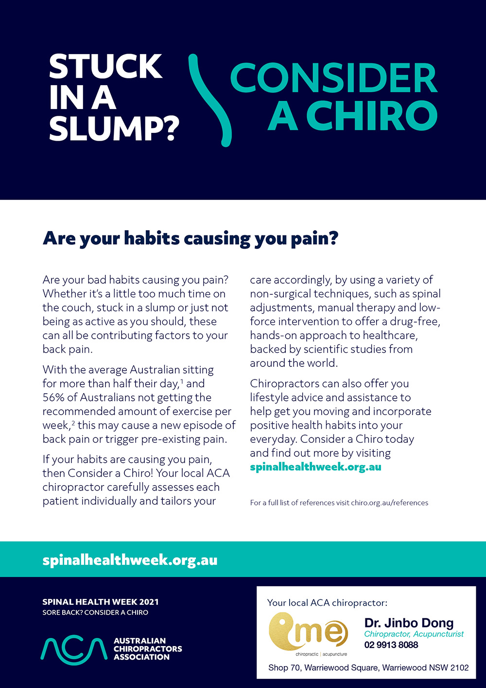 Stuck In A Slump? Consider A Chiro